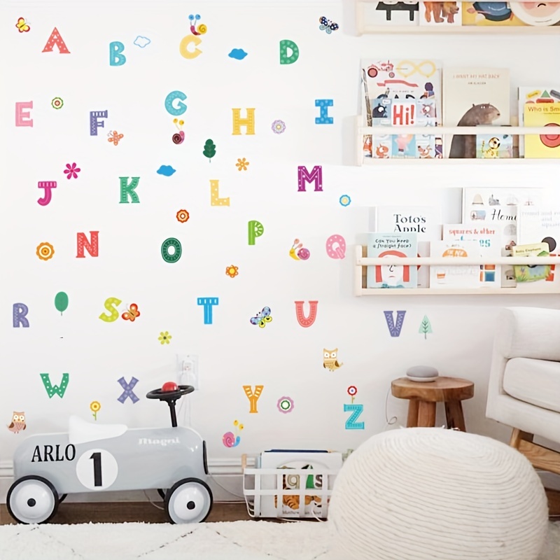 1 Set 26 Letter Wall Stickers, ABC Stickers Alphabet Decals, Animal  Alphabet Wall Decals, Classroom Wall Decals, ABC Wall Decals, Wall Letters  Sticker