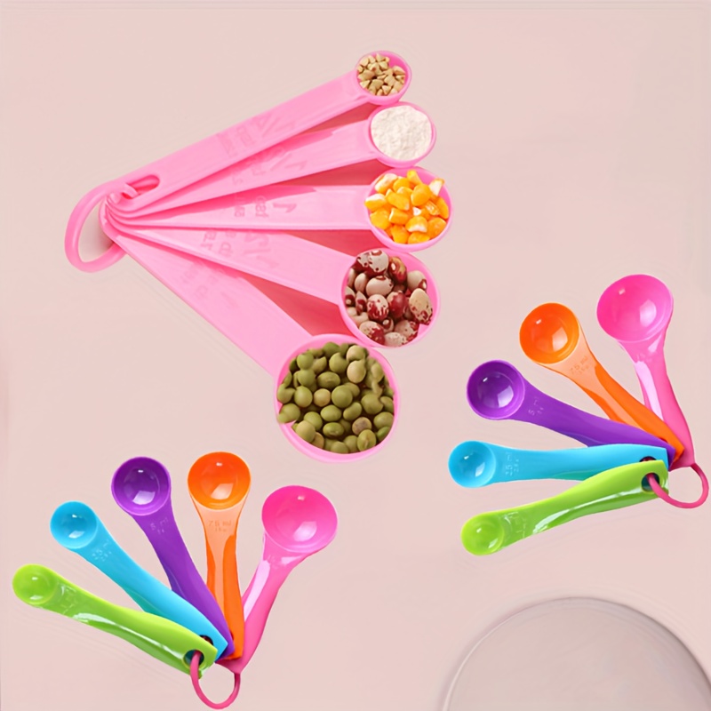 Kitchen Baking Tools, Measuring Spoons Set, Stackable Plastic