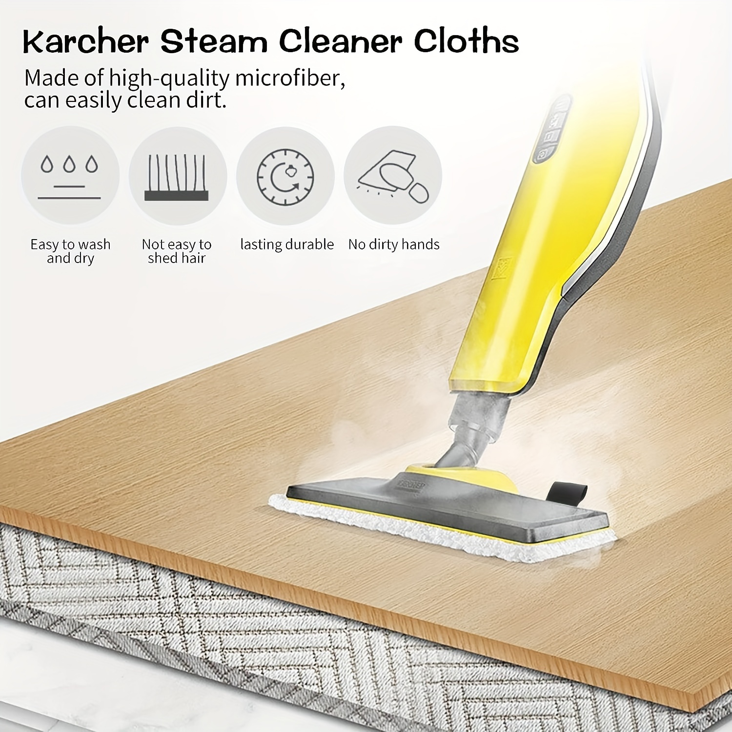 12 Piece Microfibre Cloth Set, Accessory Compatible For Karcher Steam  Cleaner Easyfix SC2 SC3 SC4 SC5