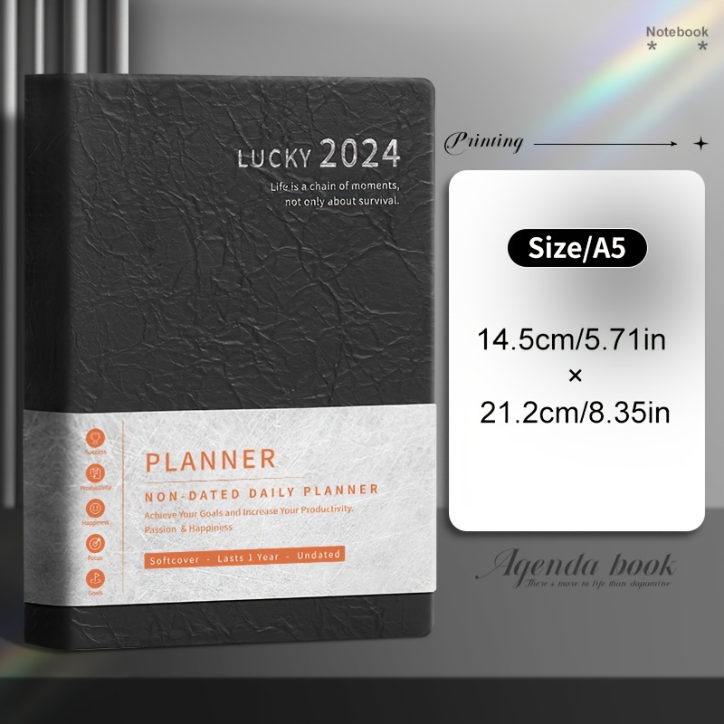 2024 348 Pages Daily Plan Monthly Plan And Annual Plan - Temu