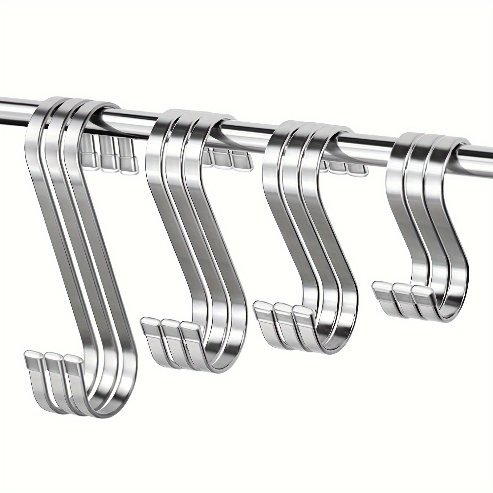 5Pcs Metal S-Shaped Hooks for Hanging Plants Heavy-Duty Kitchen S