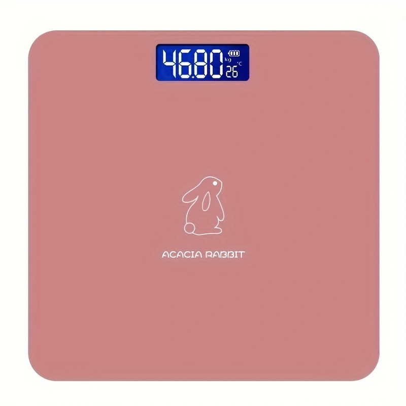 Highly Accurate Digital Bathroom Body Scale, Precisely Measures Weight up  to 400 lbs - Pink