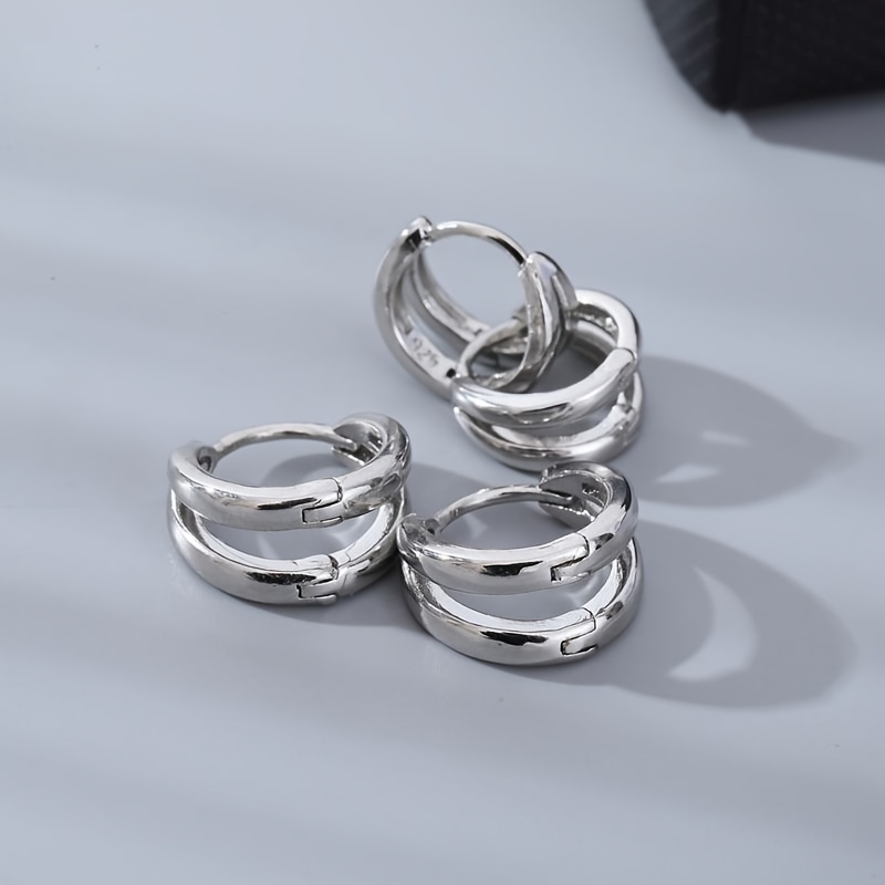 Arc Hoop Earrings for Men