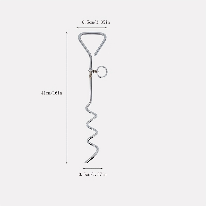 Heavy Duty Corkscrew Dog Stake for Outdoor Tie Outs