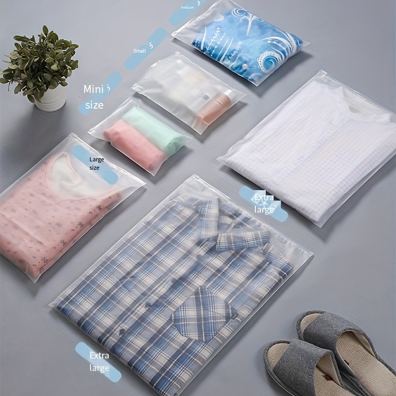 Shirt Packaging Bag Set -, Sealed Polyester & Plastic Bags W/ Ventilation  Holes & Frosted Zipper Lock - Perfect For Clothes, Jeans, Pants, T-shirts &  Travel Storage - Temu