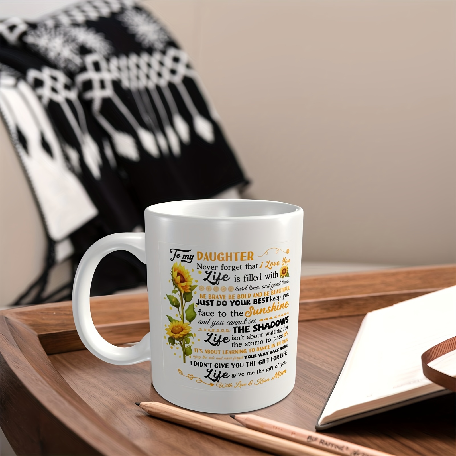 Sunflowers Inspirational Coffee Mug