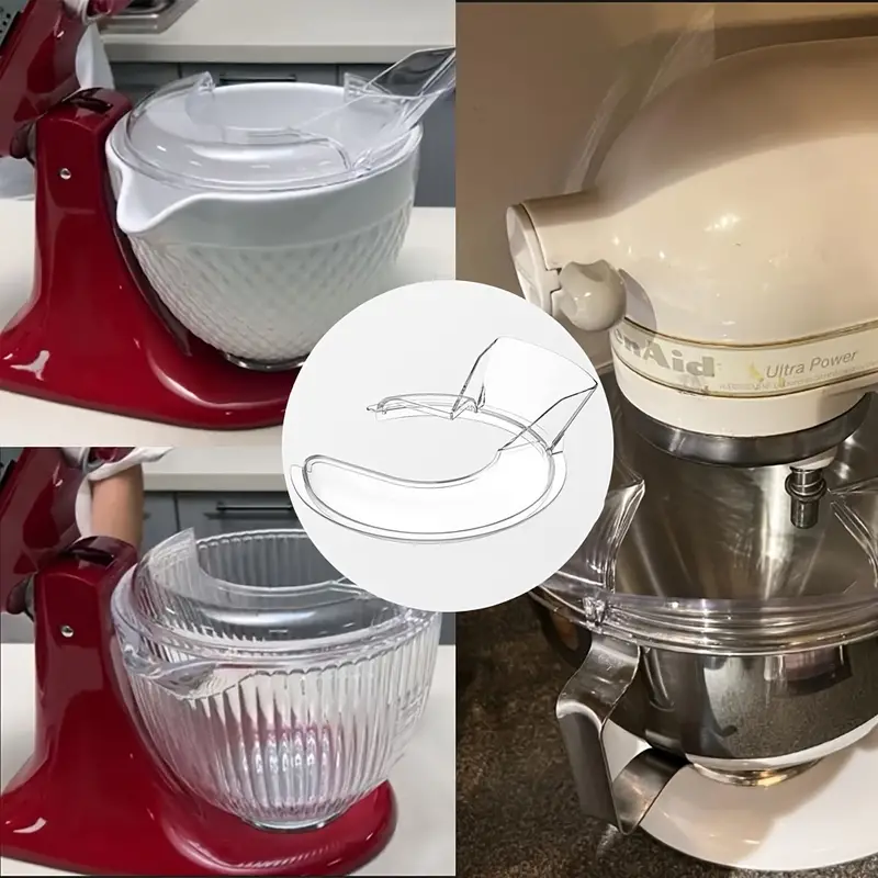 Kitchenaid Pouring Shield For 4.5 And 5 Quart Mixer Bowls - Temu