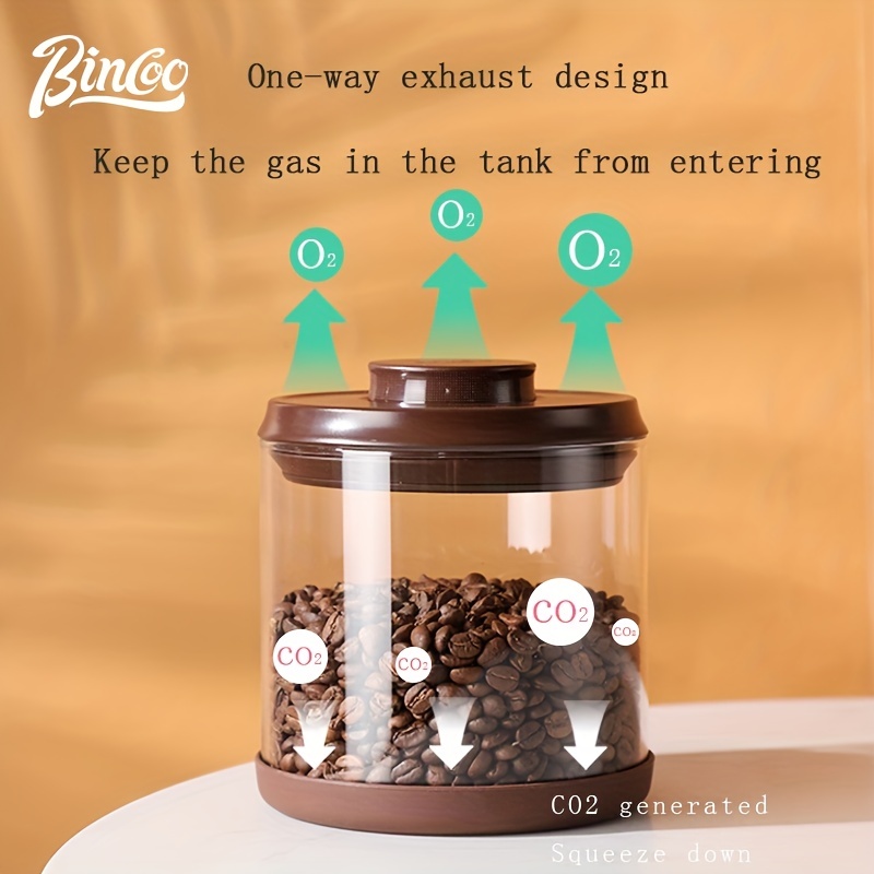 Coffee Vacuum Canister Glass Coffee Bean Storage Containers Temu