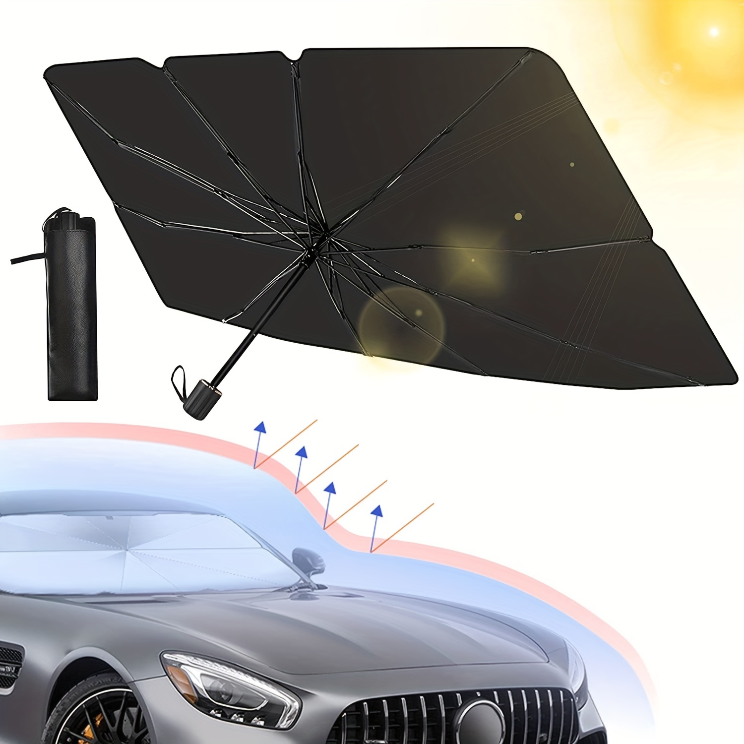 Car Windshield Sunshade Umbrella  Custom Car Sun Shades 