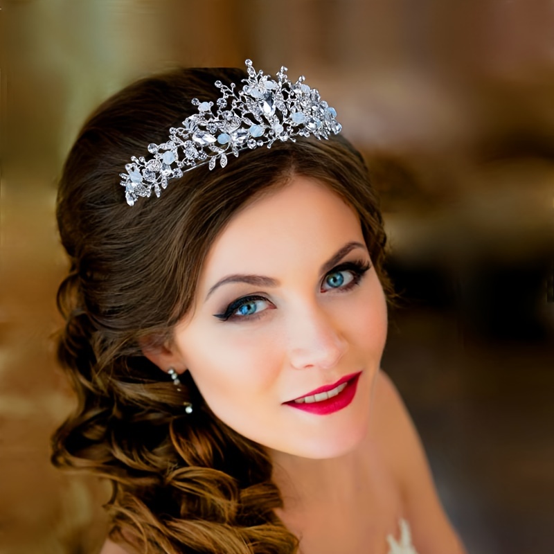 Rhinestone Bride Wedding Headpiece Crystal Bridal - Temu