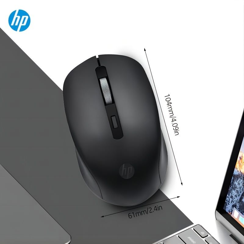 hp wireless silent mouse ergonomic right handed design and 2 4ghz reliable connection works for computers and laptops 1