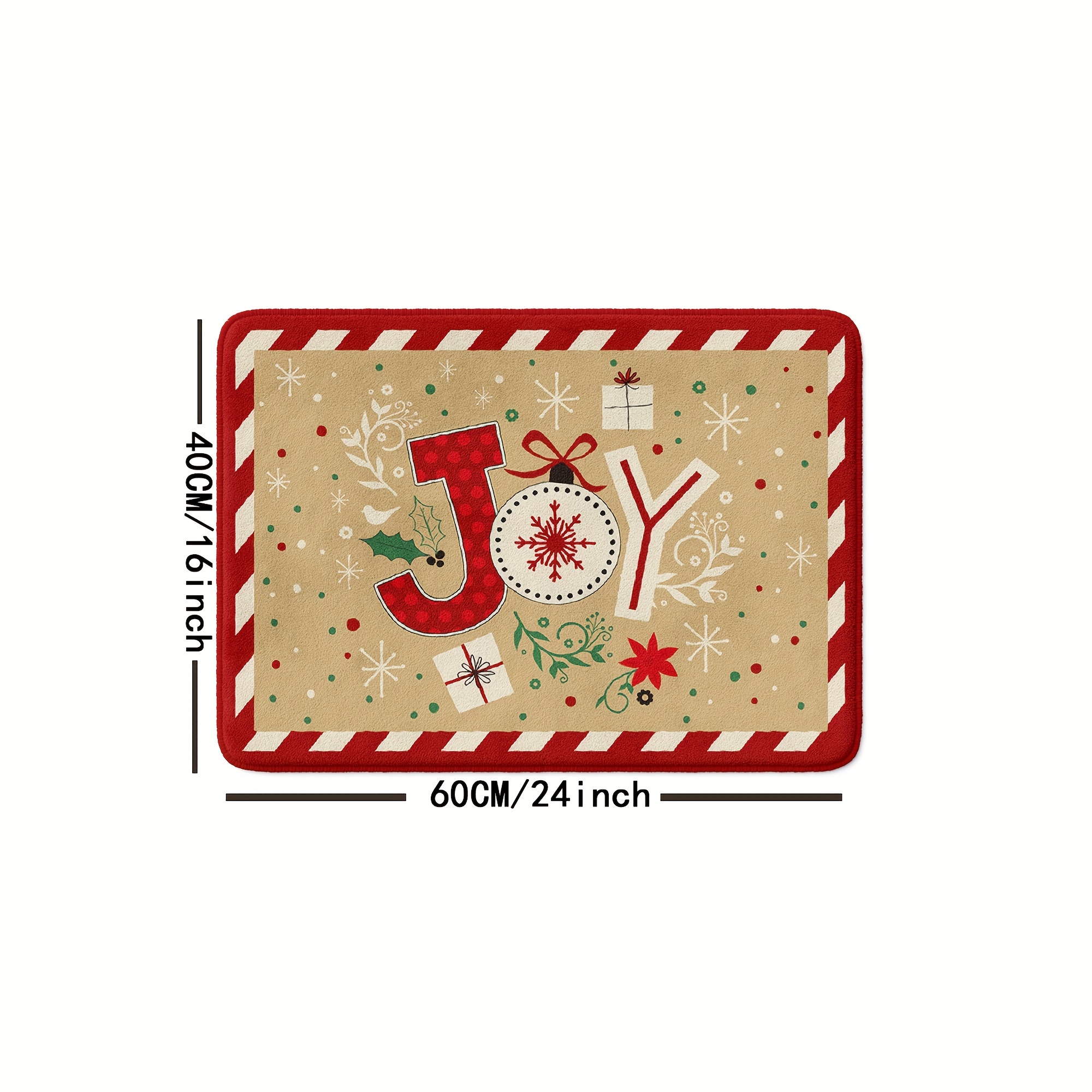 Buy: Winter Joy Snowman Doormat Winter Christmas Art