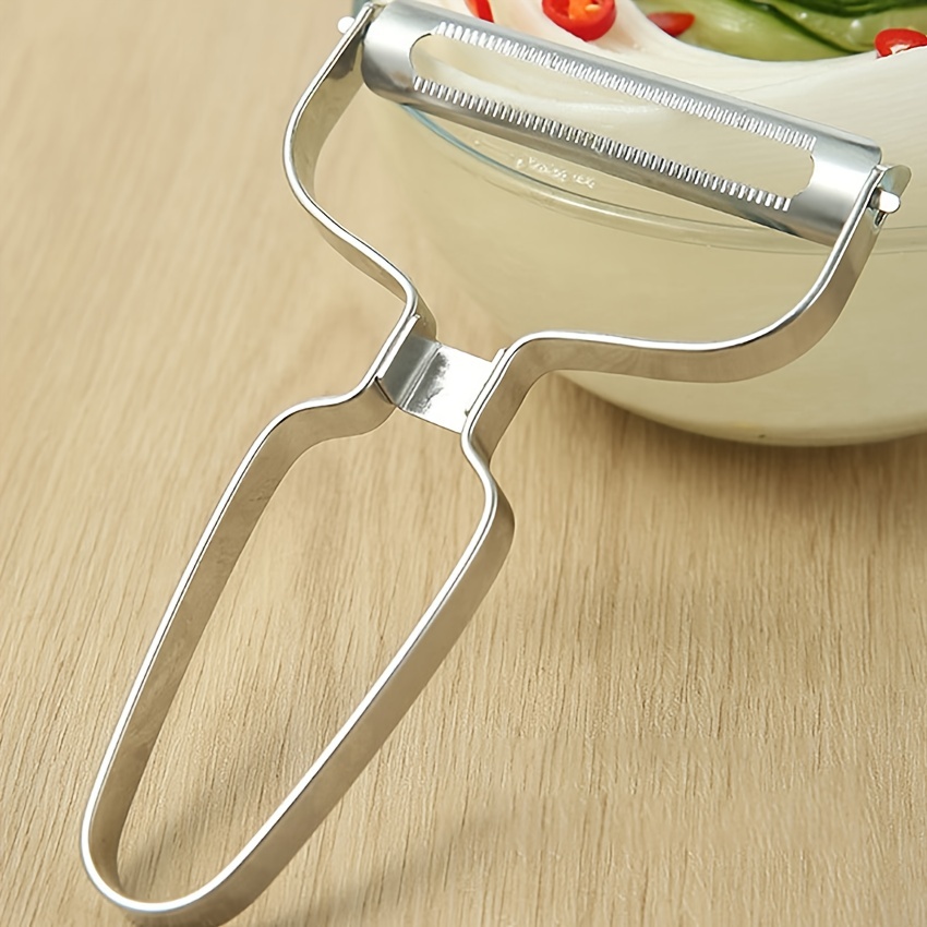 1pc Random Color Stainless Steel Multifunctional Peeler For Kitchen Use,  Vegetable & Fruit Peelers