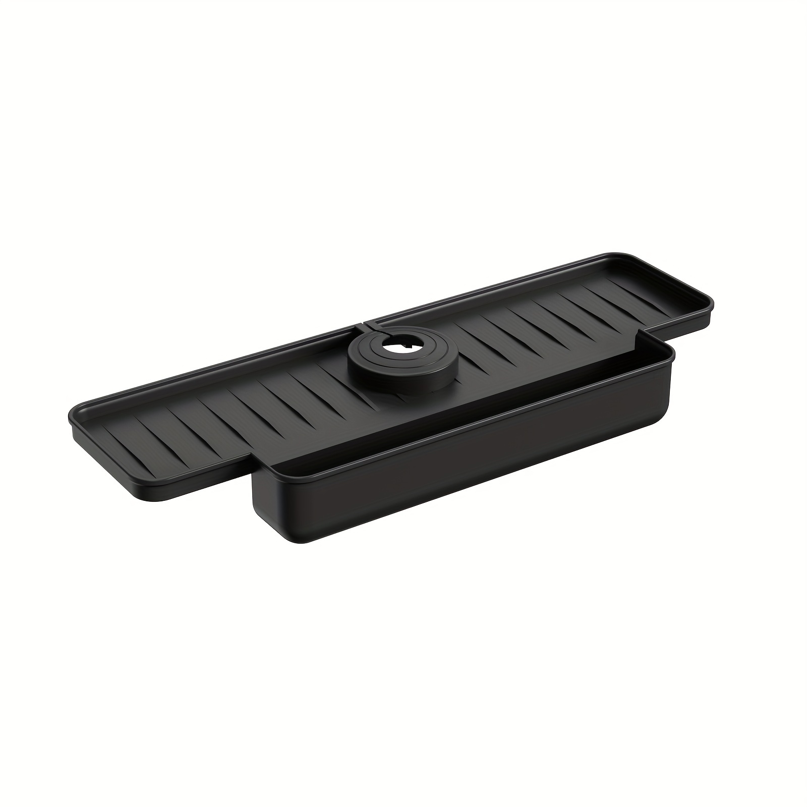 Adjustable Kitchen Sink Sponge Holder with Splash Guard