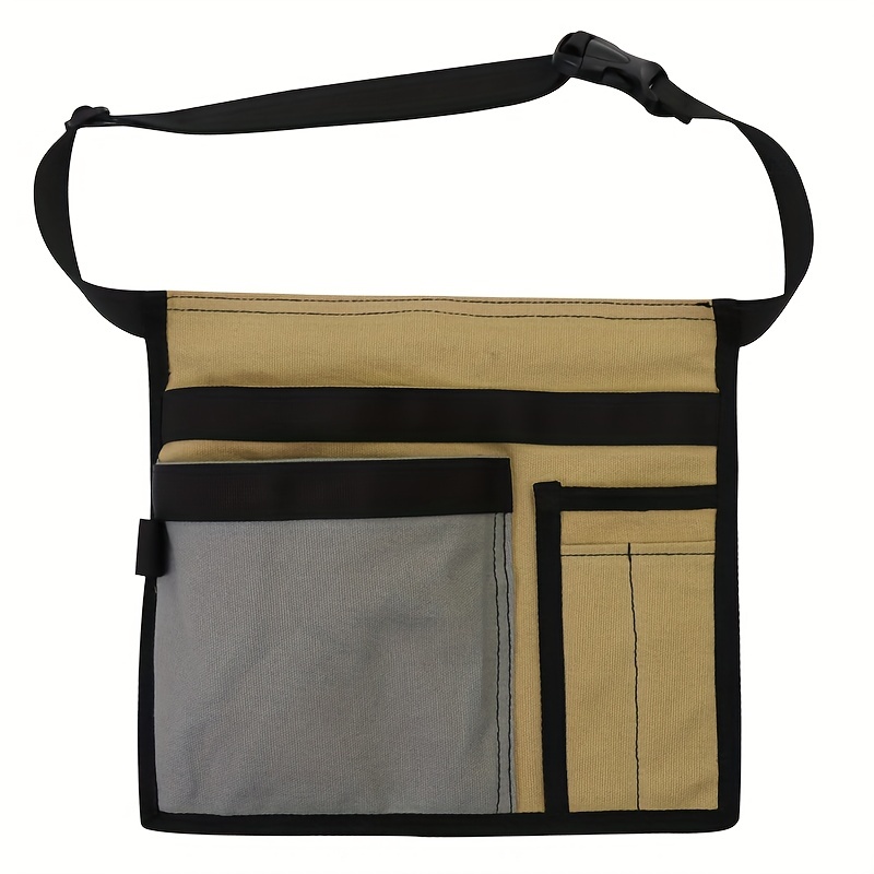 Multi-pocket Single Side Tool Belt Pouch/utility Belt Bag/tool Apron For  Carpenter/gardening/waist, Construction, Comfortable Adjustable Belt - Temu