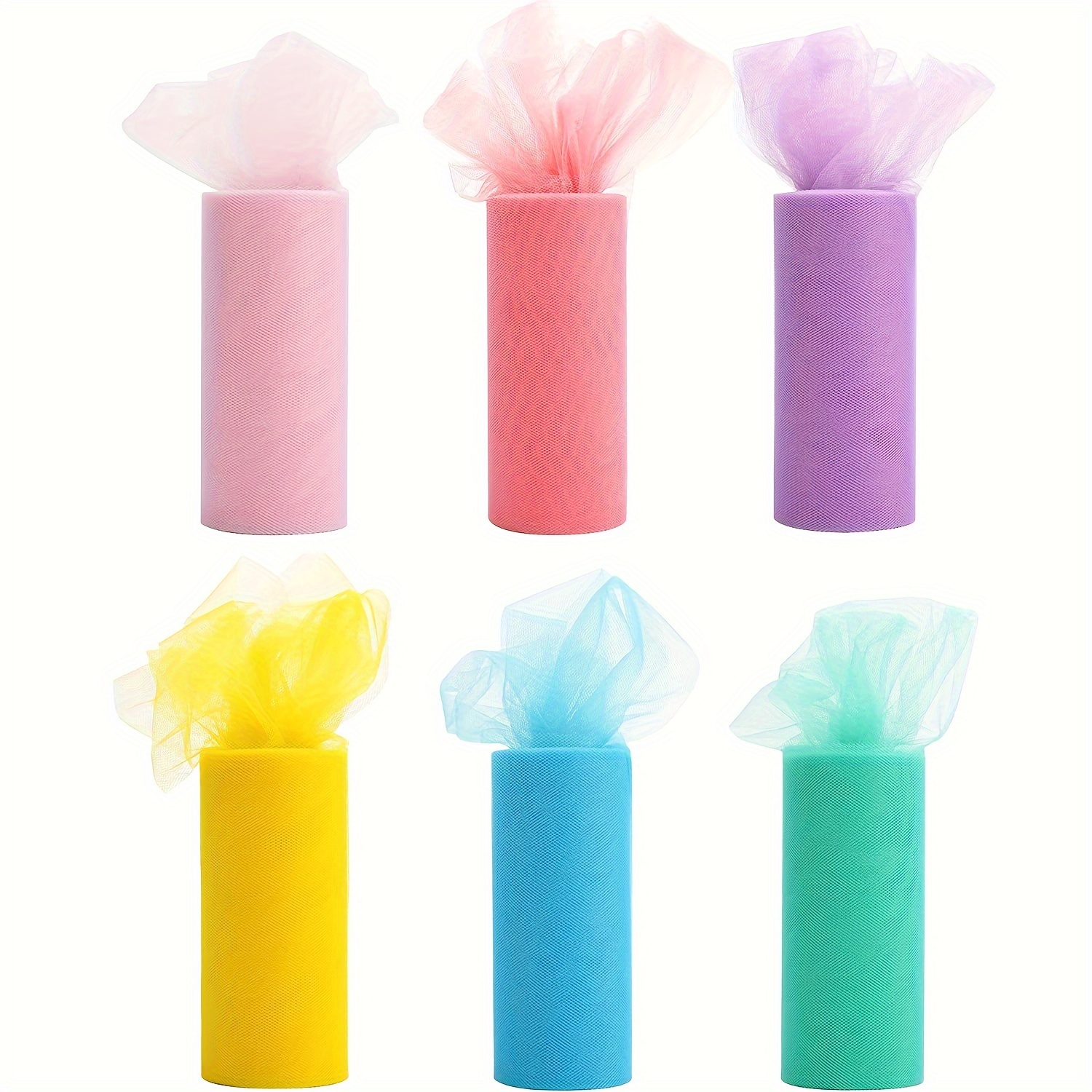 

1pc Tulle Roll Spool White Organza Roll Red Blue Tulle Organza Fabric Tutu Skirt Shower Decor Party Supplies