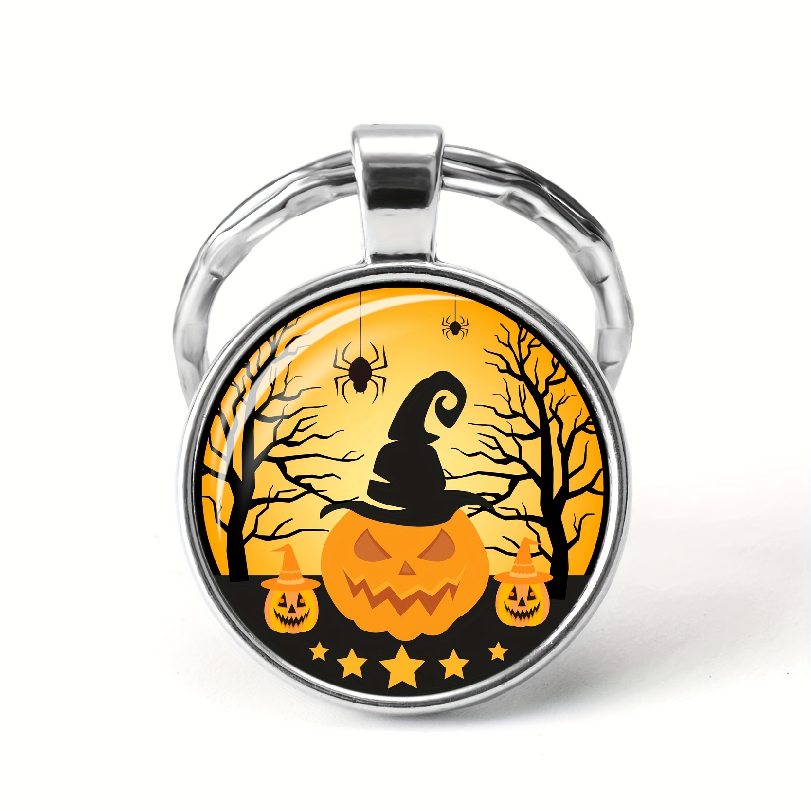 Halloween Pumpkin Ghost Keychain Horror Key Chain Ring Purse - Temu ...