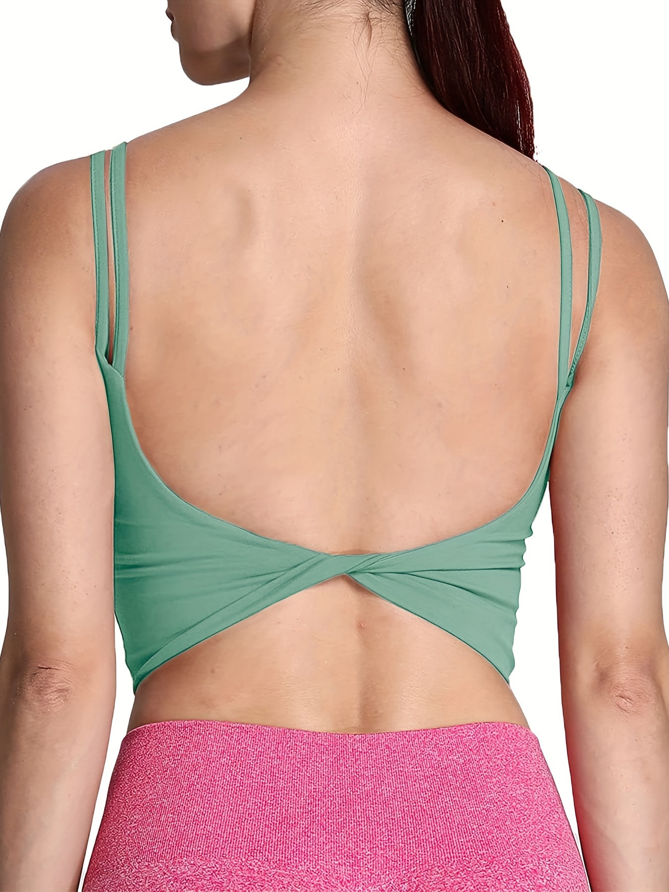 Women's Cross Back Sport Bras,Padded Strappy Criss Cross Cropped Bras for  Yoga Workout Fitness S-2XL : : Clothing, Shoes & Accessories