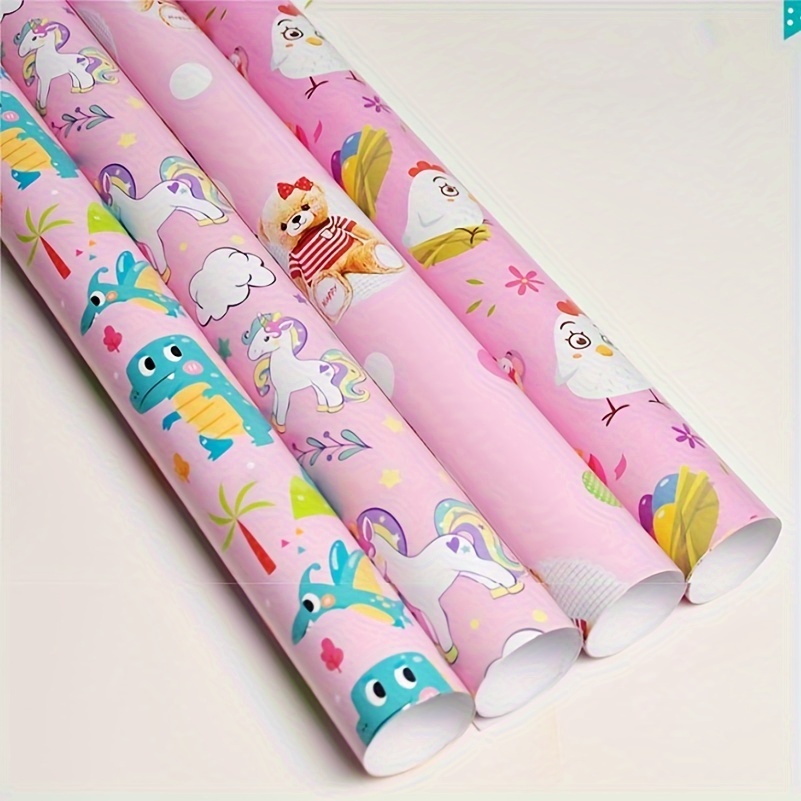 Gift Wrapping Paper Birthday Cartoon Wrapping Papers For - Temu