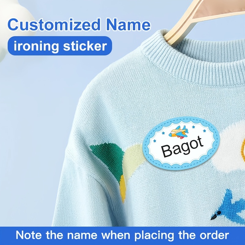 Etichette personalizzate in tessuto termoadesive per contrassegnare i tuoi  vestiti, etichette personalizzate,abbigliamento, nomi per bambini, etichette  scolastiche : : Casa e cucina