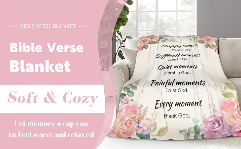 Christian Prayer Blanket Soft Cozy Bible Verse Blanket - Temu