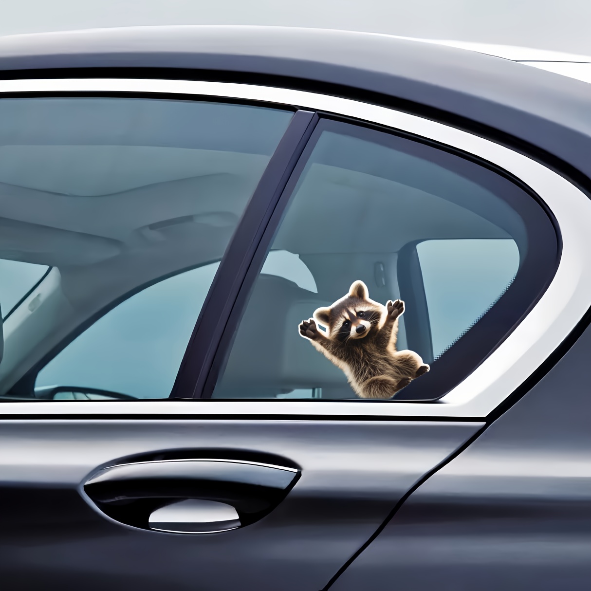 Rocking Raccoon Sticker, Funny Raccoon Cute Car Decal 5.5-Inches Decal Car  Laptop Wall Window Bumper Sticker AWPS109