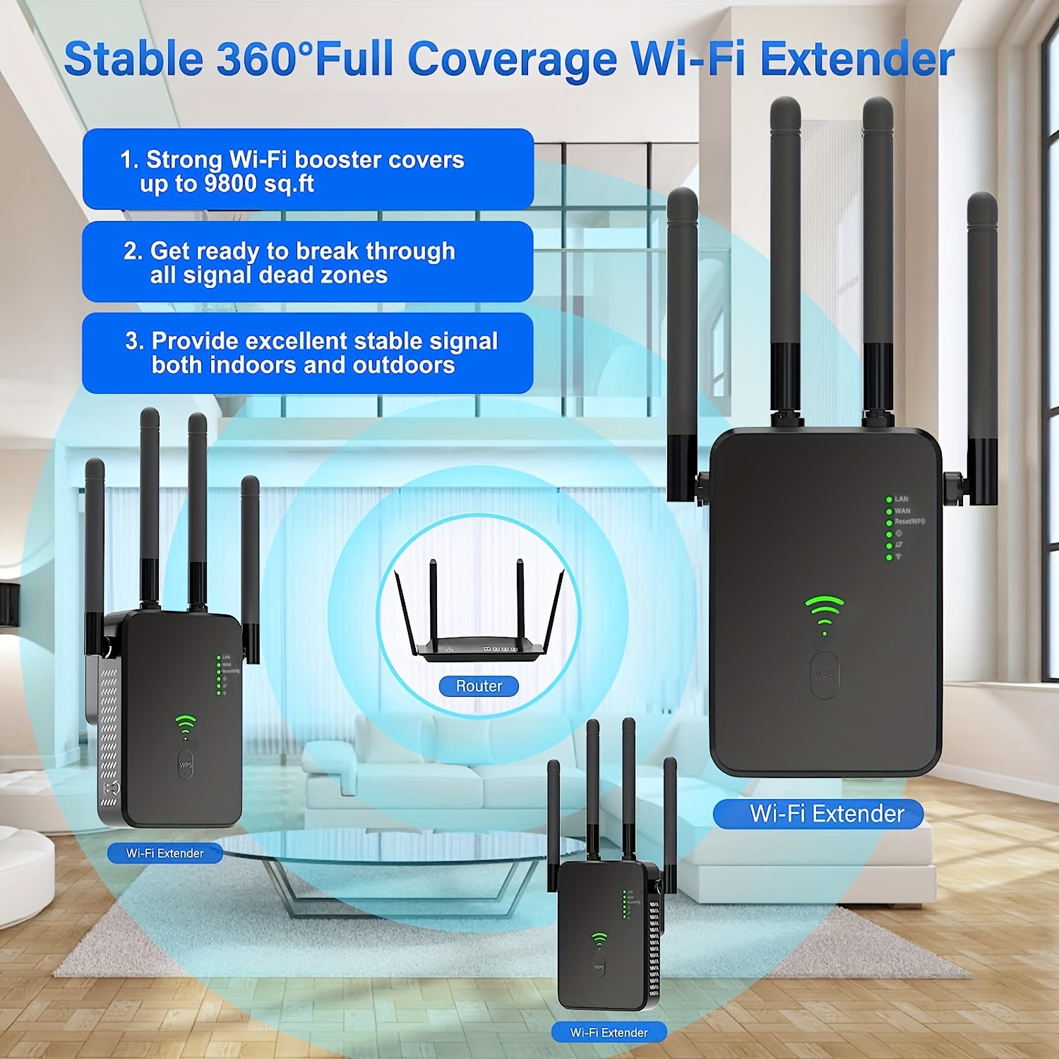 Wifi Range Extender Wireless Wi fi Repeater Wifi Booster - Temu Japan