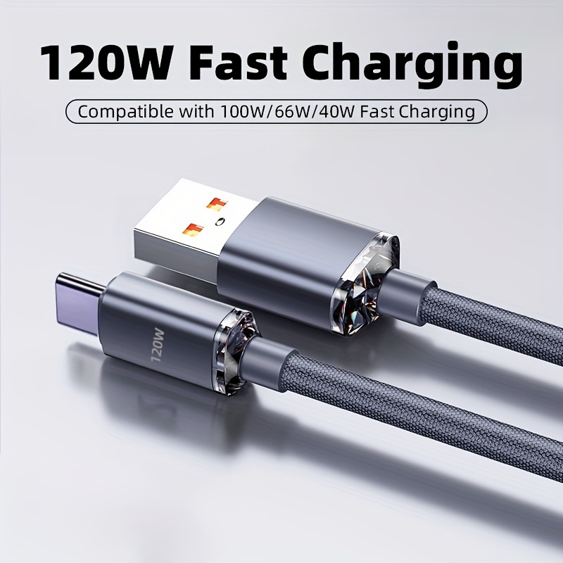 120W Schnellladung Leuchtender Feder Autoladekabel Für USB - Temu Austria