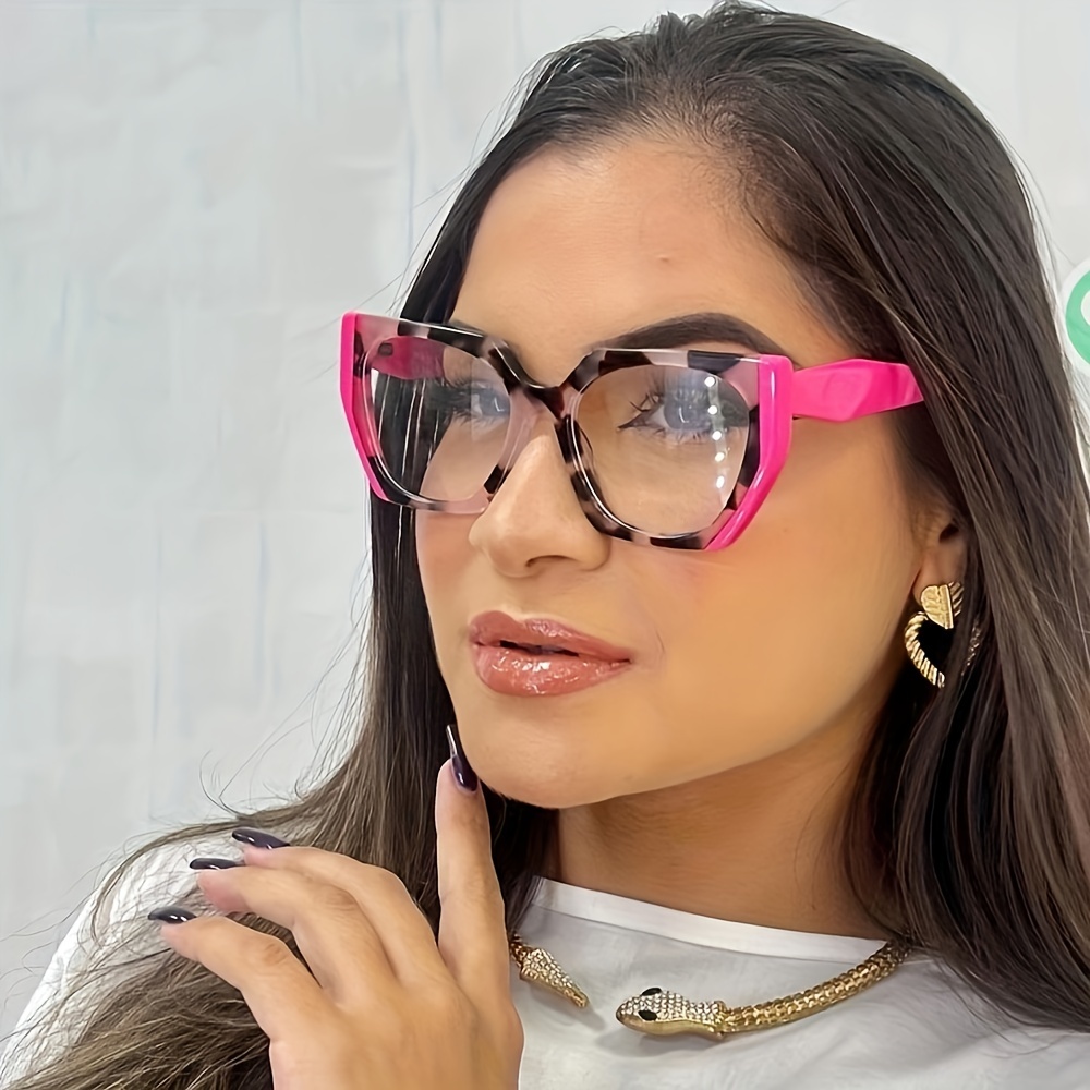 Gafas Montura Cuadrada Lentes Transparentes Hombre Mujer - Temu Chile