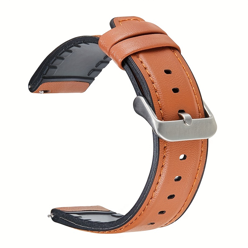 Correa Cuero marron smartwatch 22 mm universal 