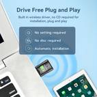 usb wifi adapter 600mbps wireless card network dongle for pc laptop desktop with high gain2dbi antenna dual band 2 4ghz 150mbps 5ghz 433mbps supports win 11 10 8 7 xp vista mac os linux