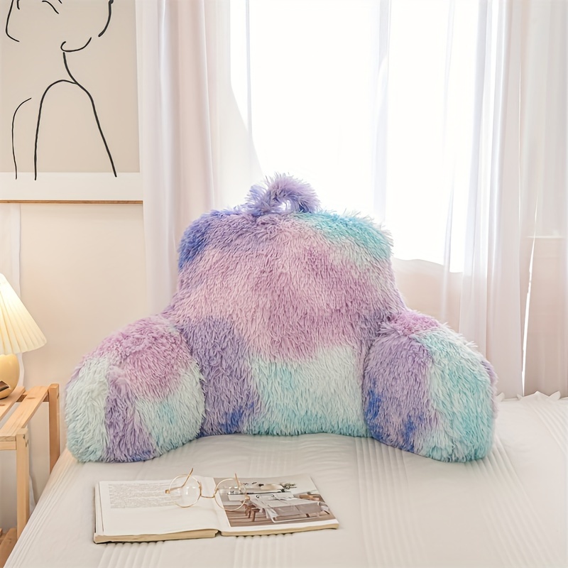 Super Soft Crystal Velvet Reading Pillow Bed Wedge shaped - Temu