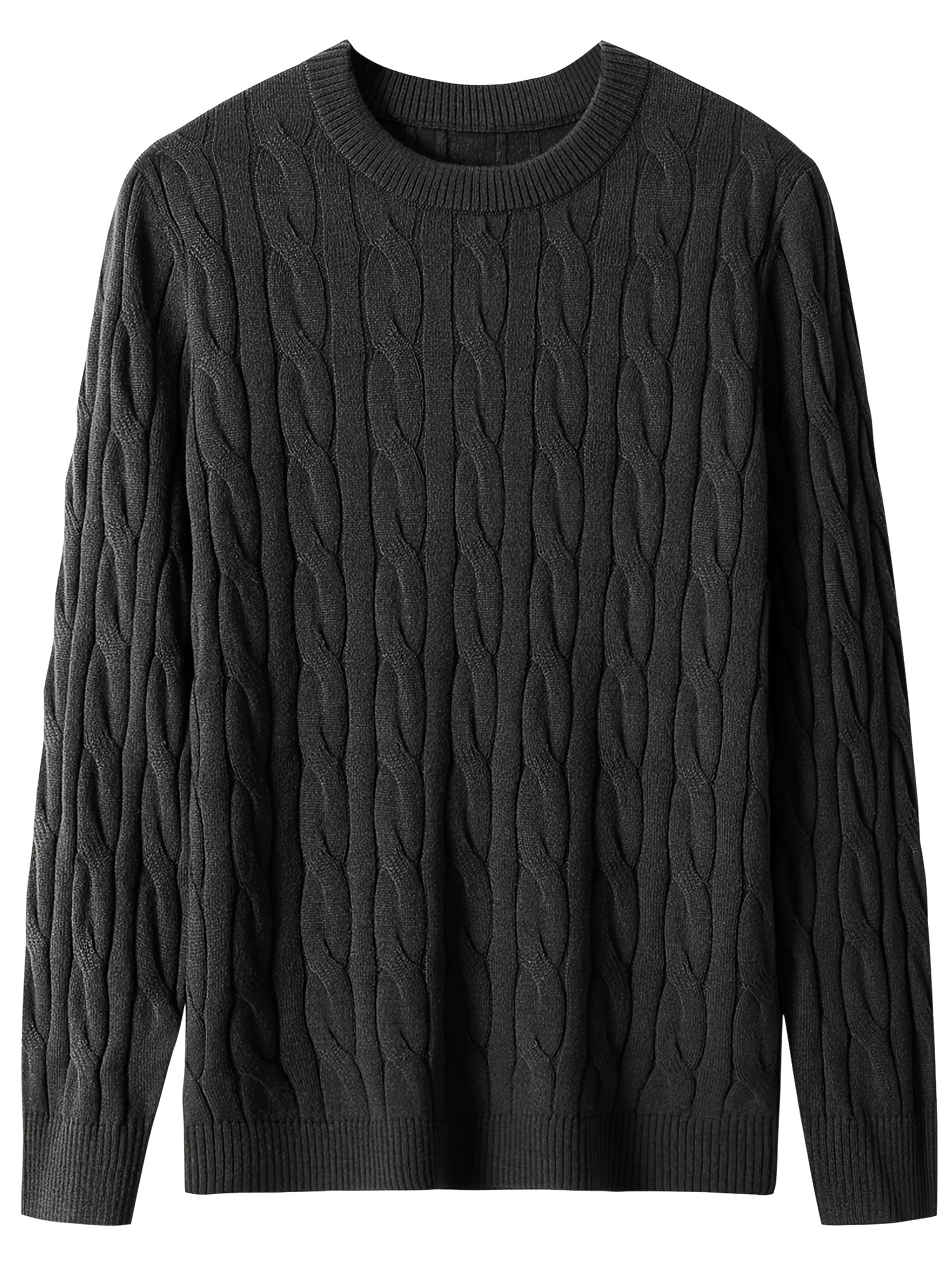 Men's Plus Size Classic Collar Knitted Sweater