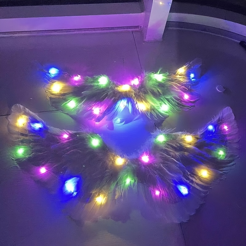 Light Up LED Angel Halo Diadema Alas De Plumas Blancas Fiesta Navidad  Disfraz Accesorio Para El Cabello De 1,22 €