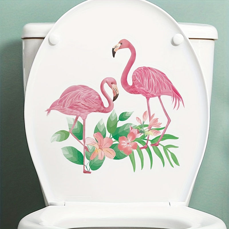 Flamingo Bathtub Appliques, Anti Slip Petal Pattern Bathtub