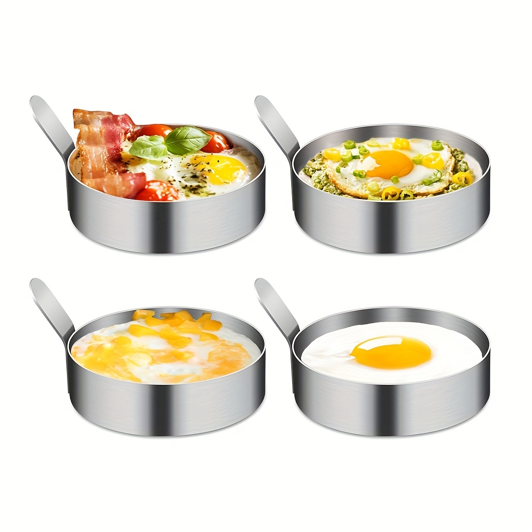 Egg Ring, 3 Pack Egg Pancake Maker Mold, Stainless Steel Non Stick