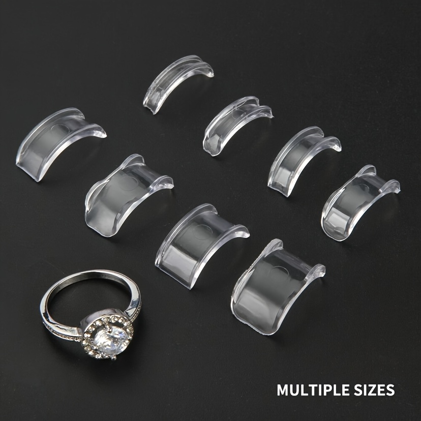 8pcs, Wedding Ring Size Adjuster - Easily Adjust Your Ring Size with Ring  Spring Modifier and Pad