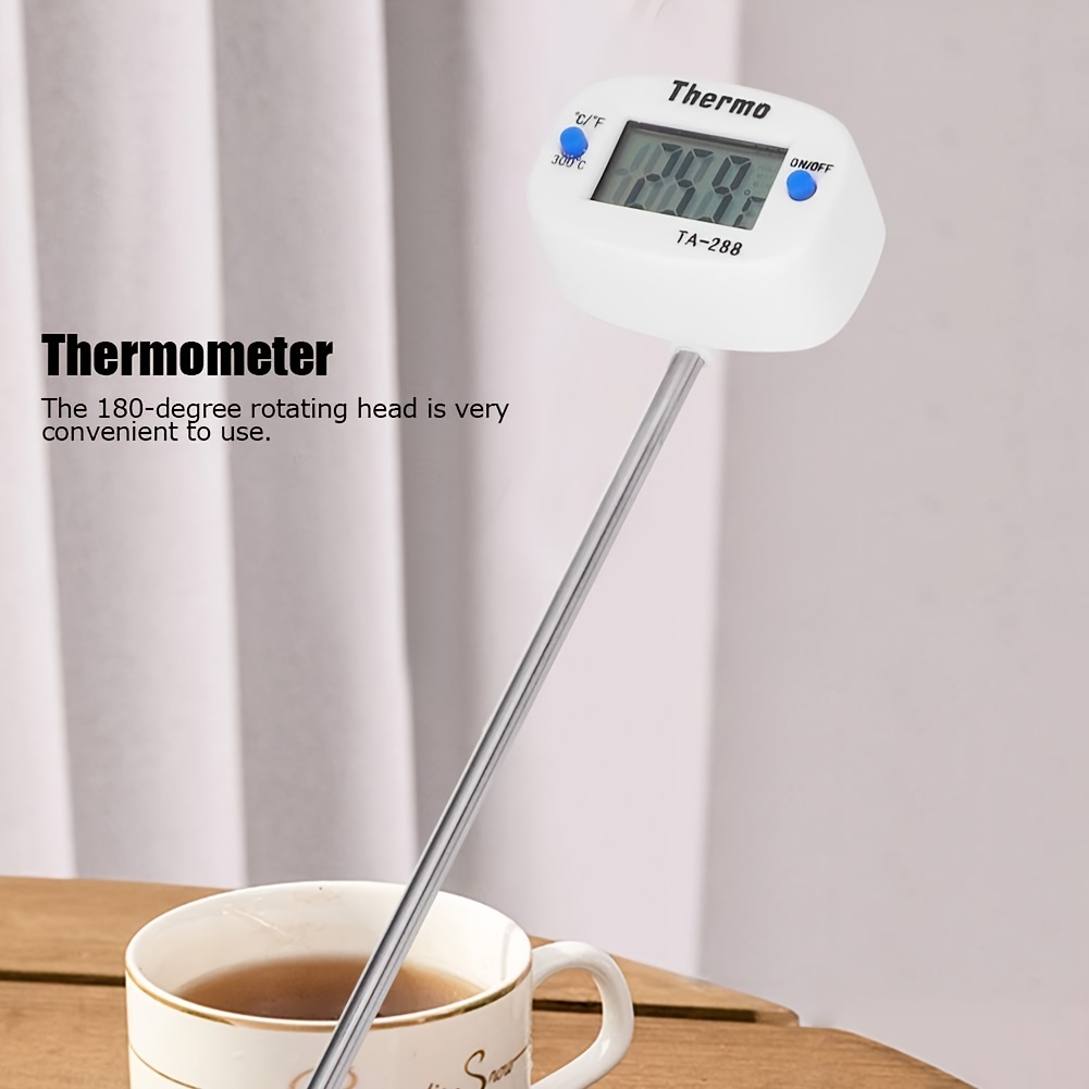 1pc Probe Thermometer For Kitchen, Baking, Grilling, Milk, Coffee And Tea  Temperature Measurement