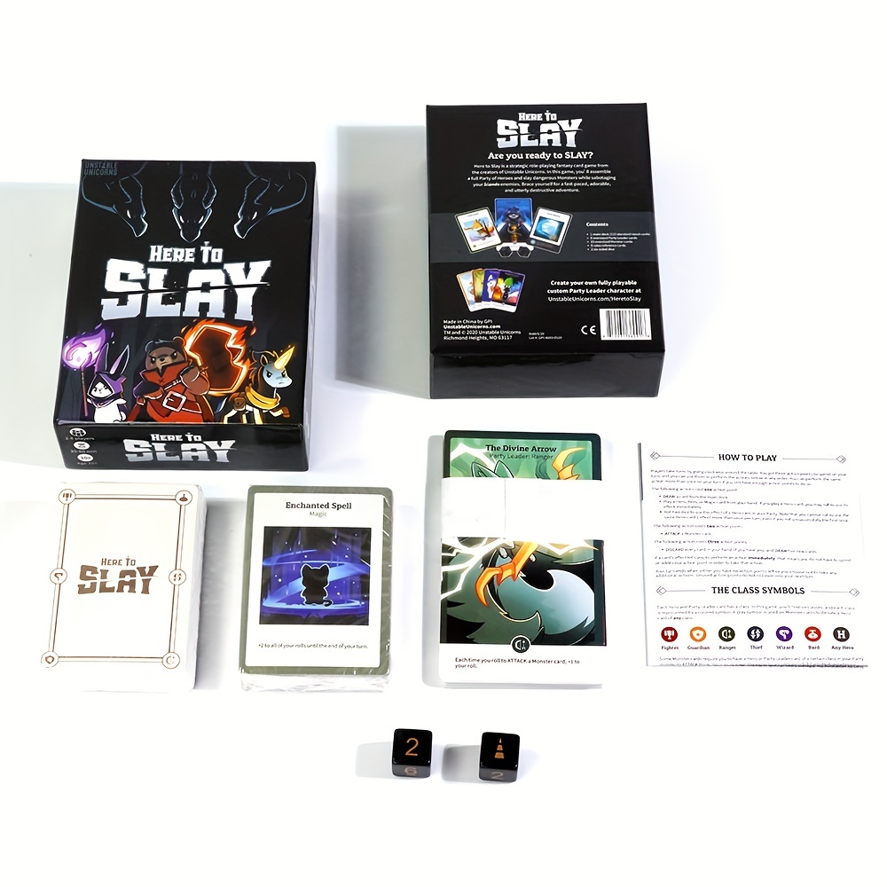 Here to Slay Base Game - from The Creators of Unstable Unicorns - A  Strategic Card Game for Teens and Adults