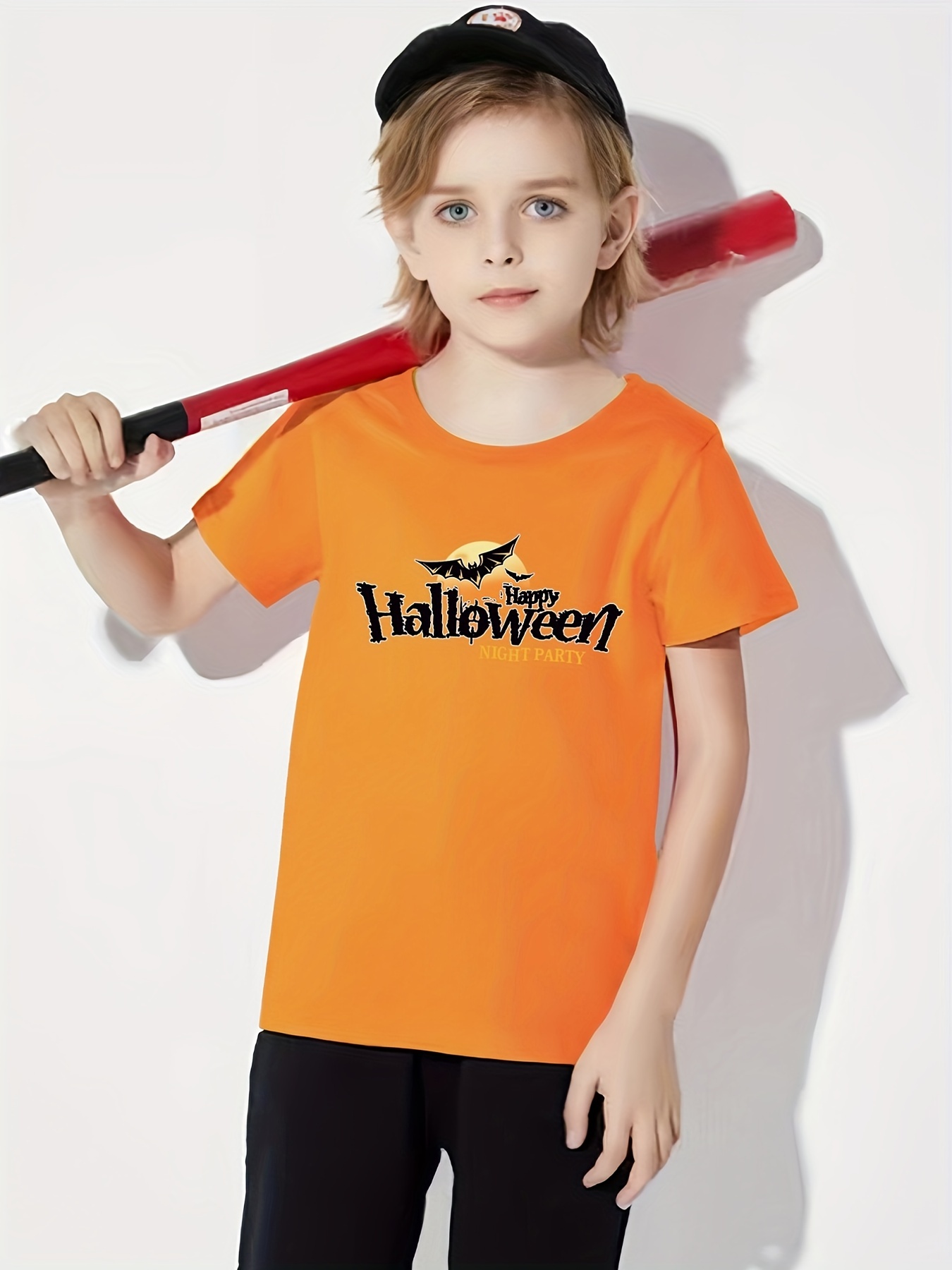 Feliz Halloween Camiseta Estampado Murci lago Camisetas Temu Chile