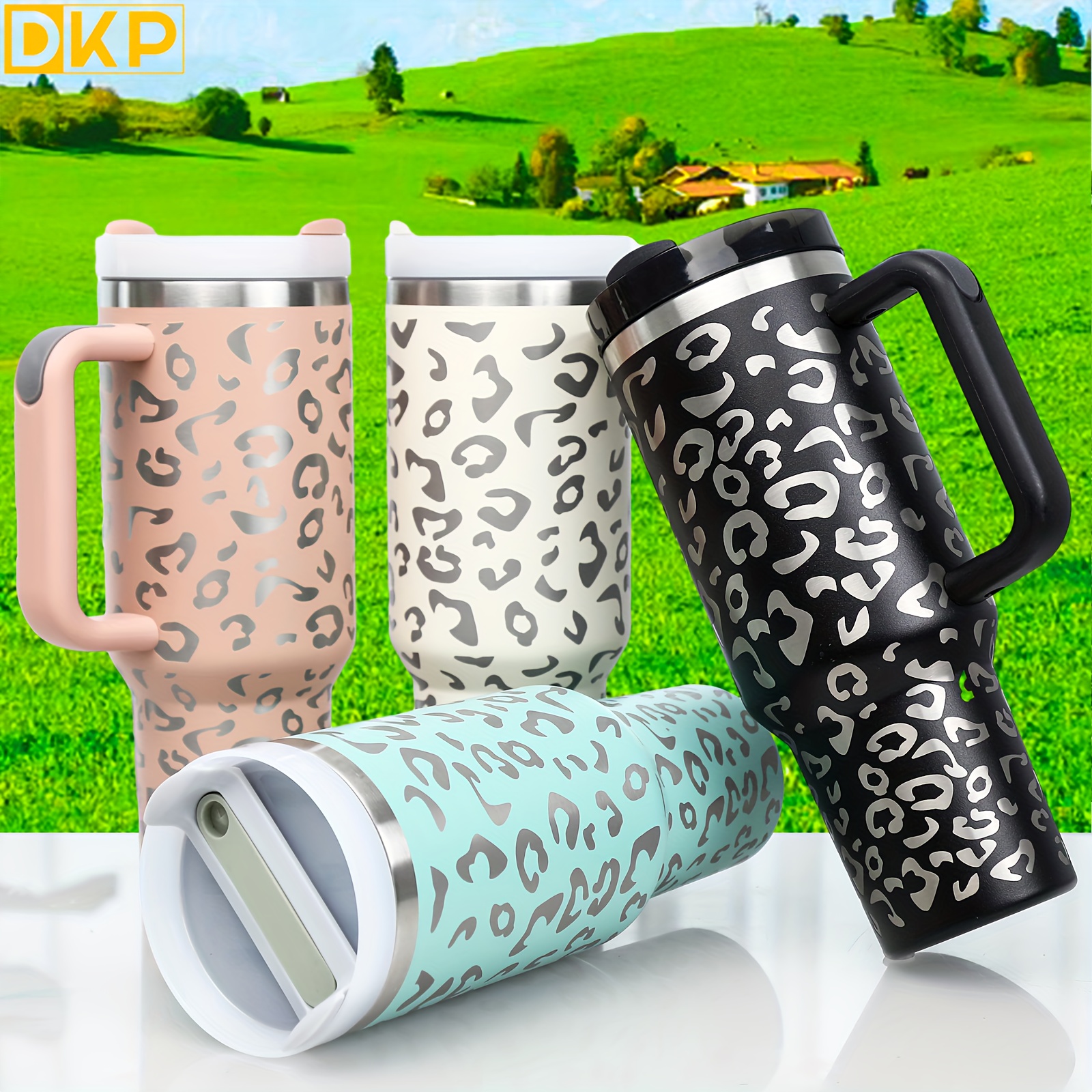 30oz Colors Leopard Stainless Steel Thermal Tumbler, Stanly Car Cups,  Portable Drinking Cups, For Car, Home, Office, Summer Drinkware, Travel  Accessories, Home … in 2023