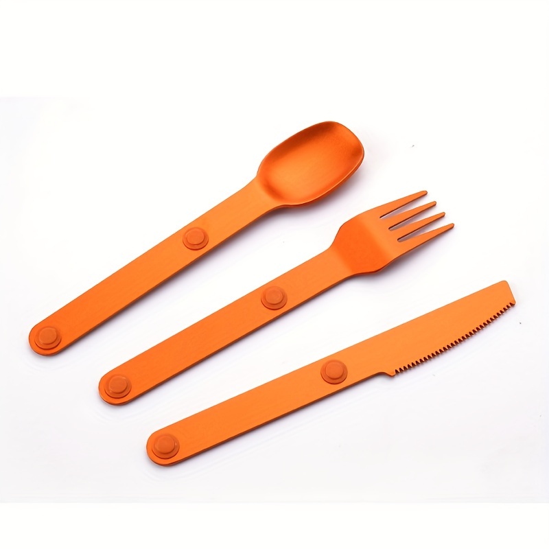 Portable Magnetic Camping Cutlery Set Lightweight Travel - Temu