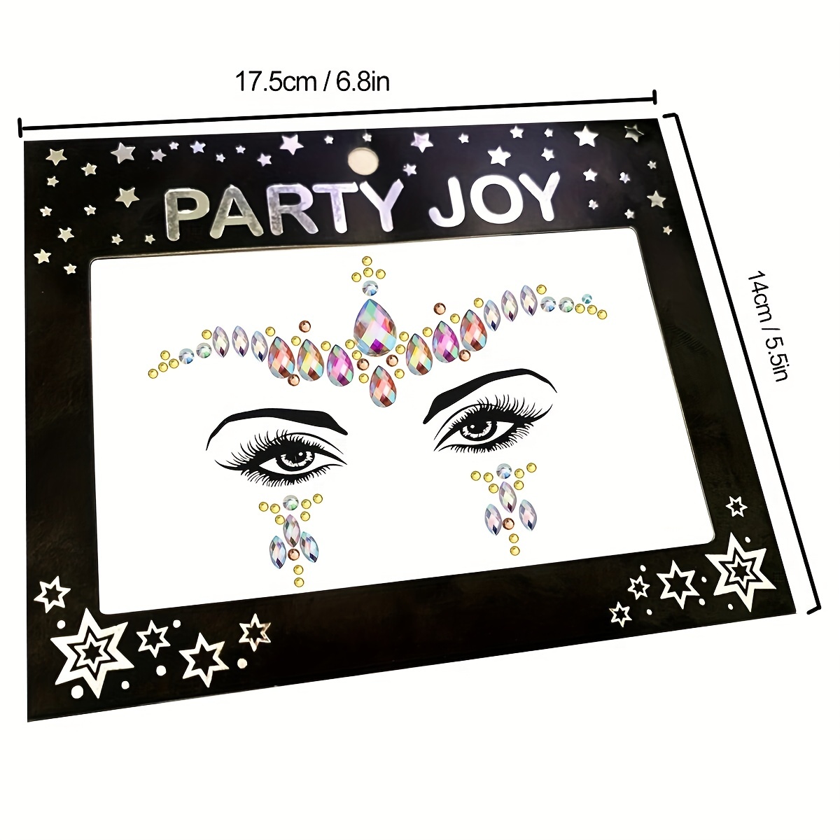Glitter Party Kit, Easy Party Ideas, Sparkling Face gems