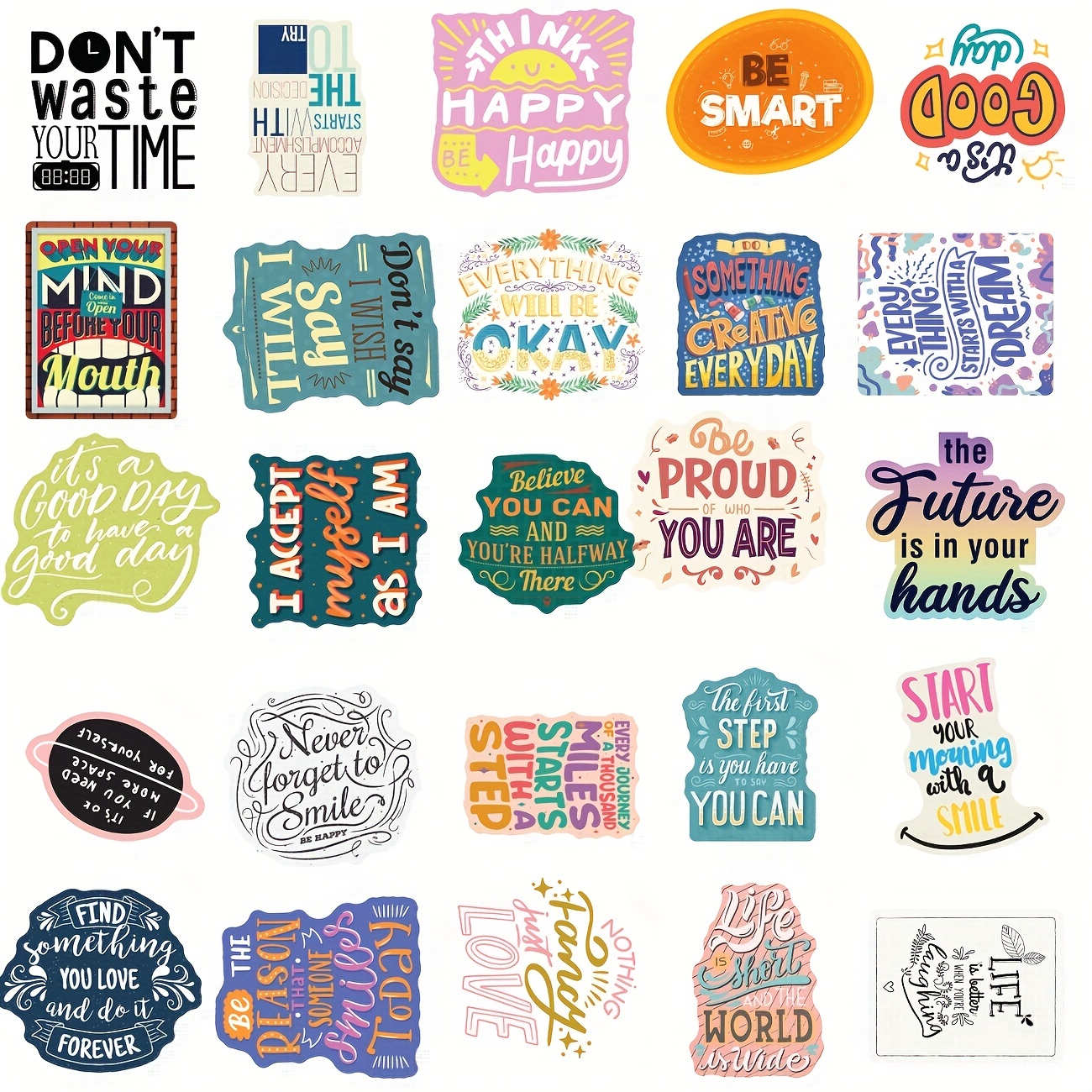 Inspirational Stickers Pack Motivational Stickers for Water Bottle Adults  Women