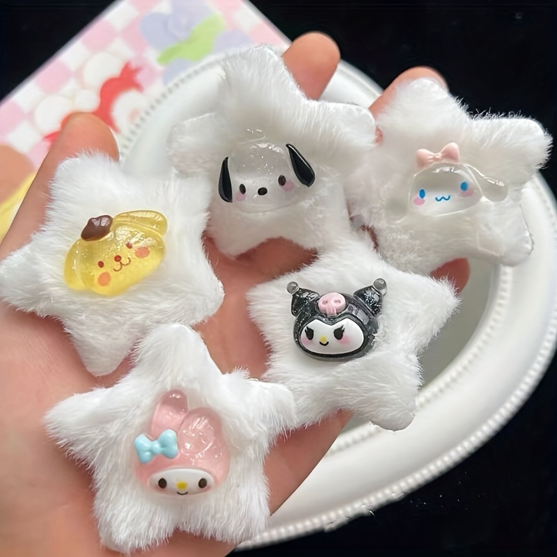 1 Pcs Ma Mélodie Ma Mélodie Kuromi Kawaii Peluche Poupée Face Wash Bandeau