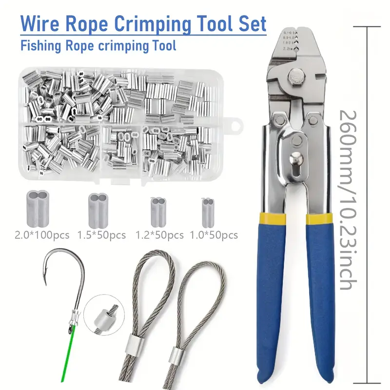 Fishing Line Crimping Tool Wire Rope Crimping Tool With - Temu