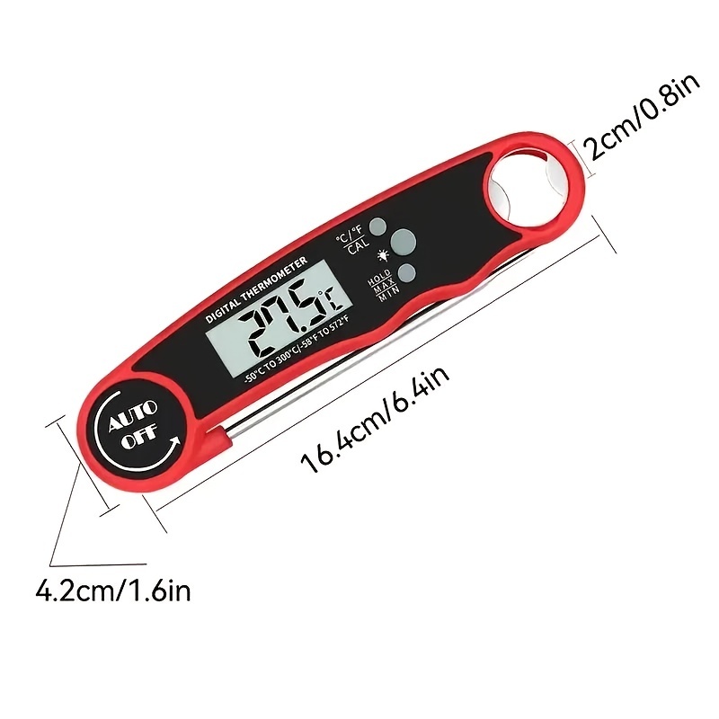 Digital Meat Thermometer, Foldable Waterproof Food Thermometer, Magnetic  Kitchen Thermometer, For Cooking, Baking, Grilling, And More, Kitchen  Gadgets, Kitchen Stuff, Kitchen Accessories, Home Kitchen Items - Temu