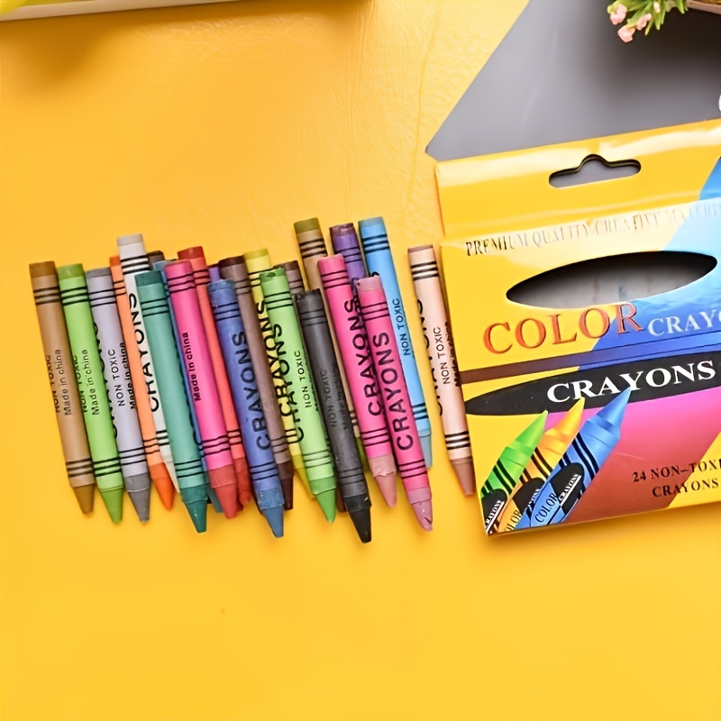 Crayons for Kids 8/12/24 Colors Washable Toddler Crayons Non-Toxic Baby  Crayons for Ages 2-4 1-3 4-8 Coloring Art Supplies - AliExpress