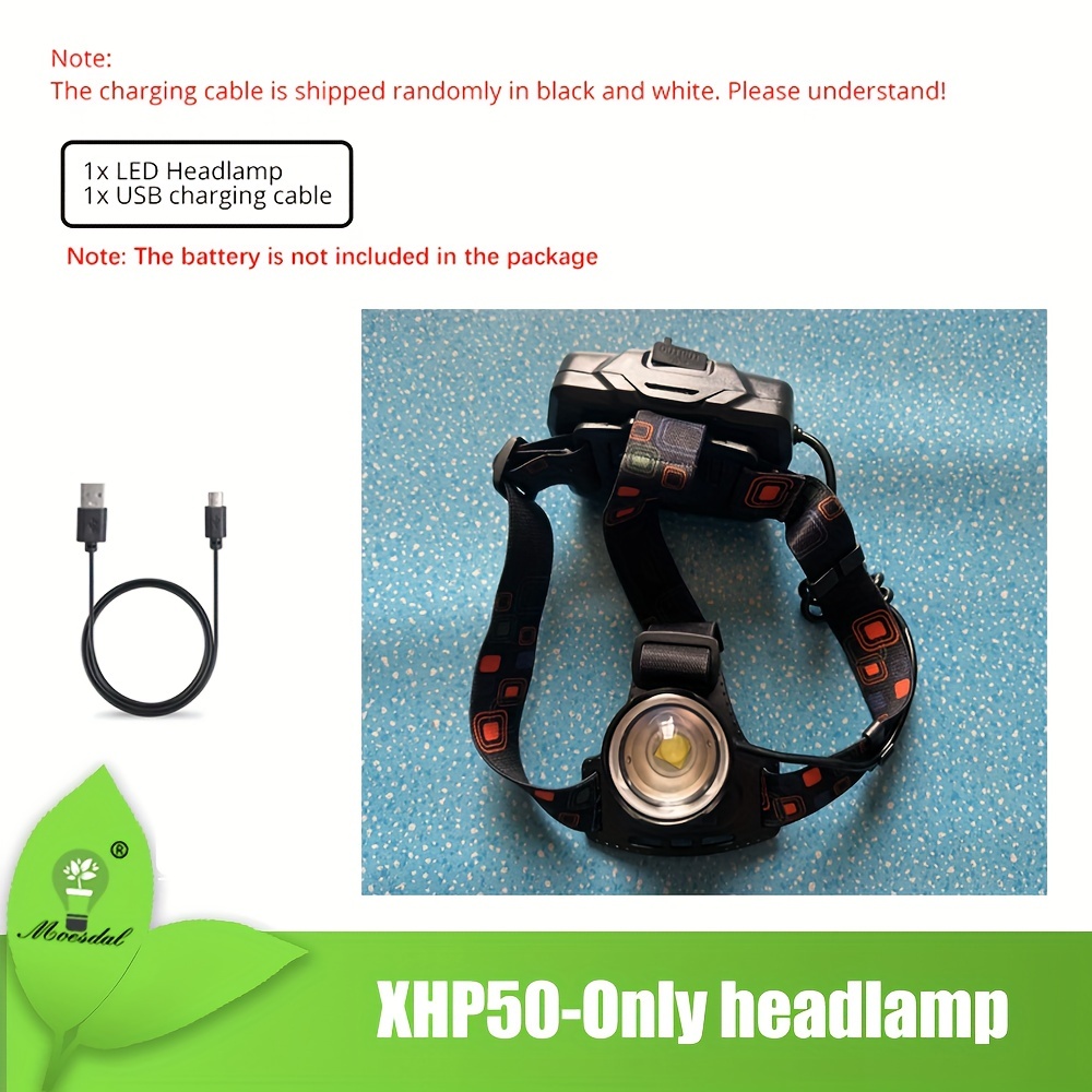 Powerful Xhp90 Led Headlamp,3 Modes Waterproof Zoom Headlight,usb