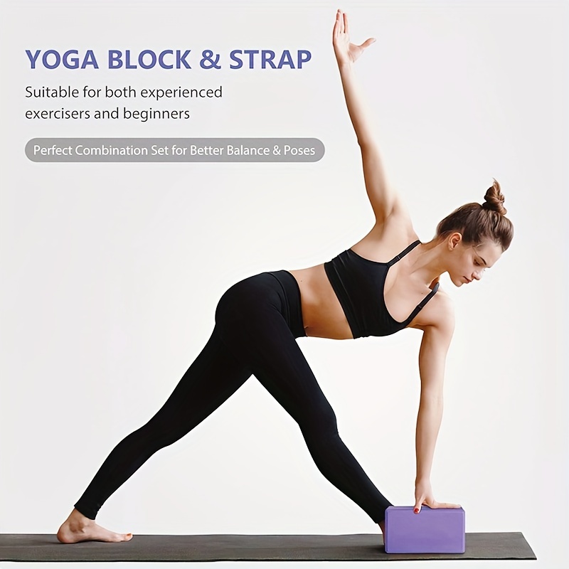3PCS Yoga Equipment Set Yoga Mat Yoga Blocks Stretching Strap Yoga Beginner  Exercise Set with Mat Storage Pouch and Strap : : Sports, Fitness  & Outdoors